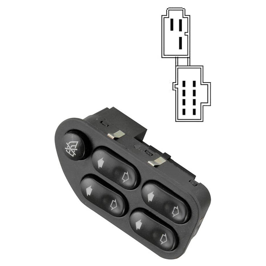 Interruptor do Vidro Elétrico - Diretec - DTC2193