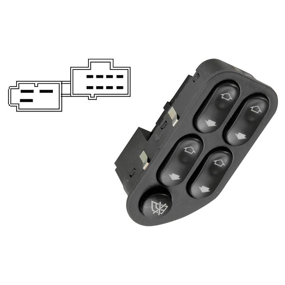 Interruptor do Vidro Elétrico - Diretec - DTC2193