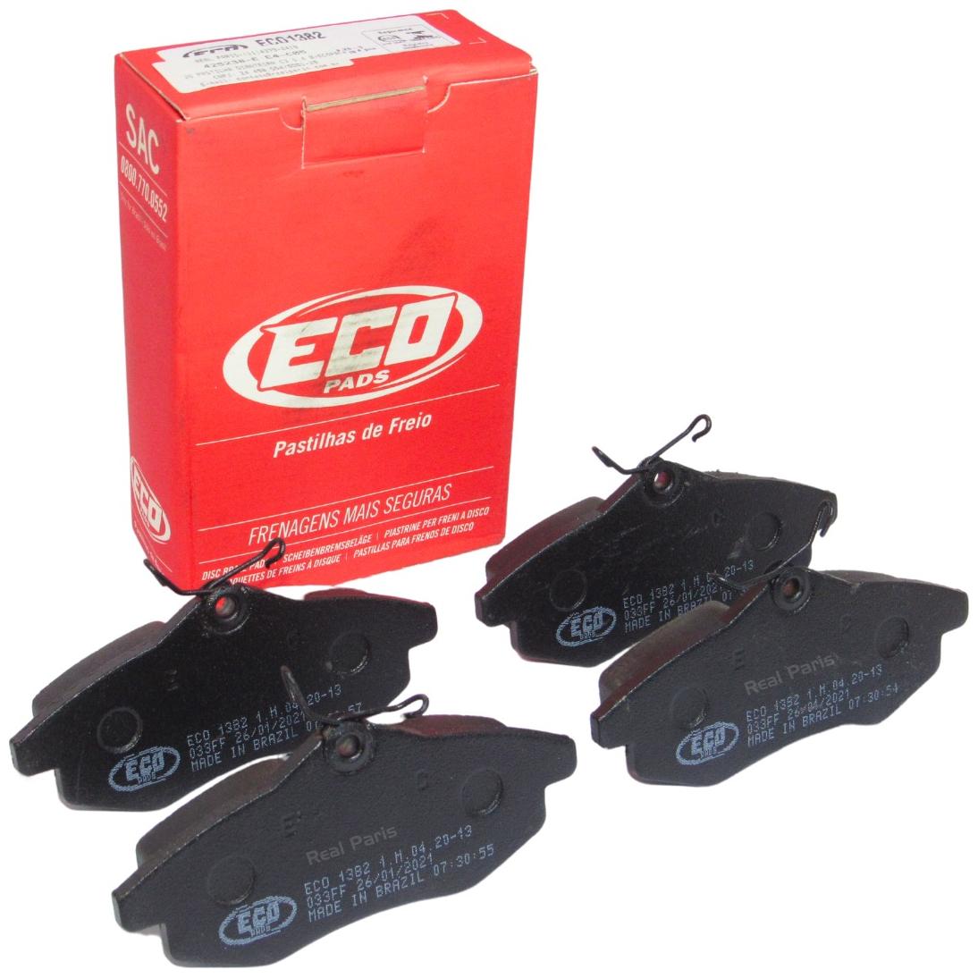 Pastilha de Freio Dianteira para Citroen C3 - ECOPADS - ECO1382