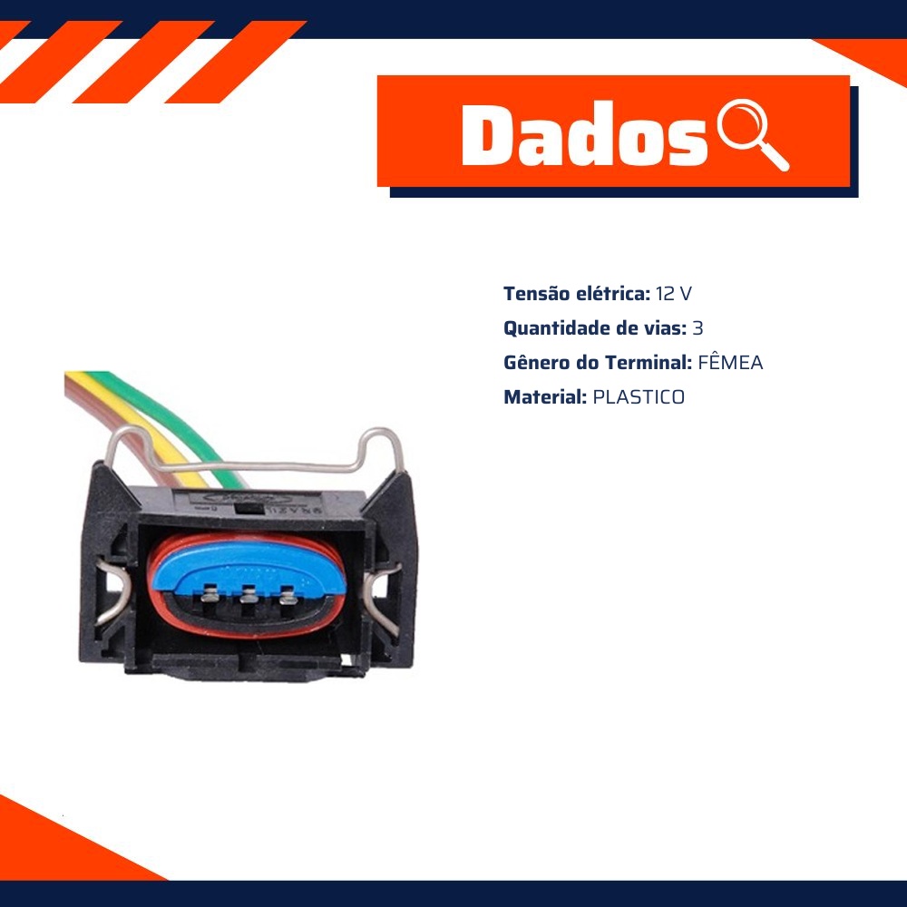 Chicote Plástico Fêmea 12V - Rainha das Sete - ETE 7759