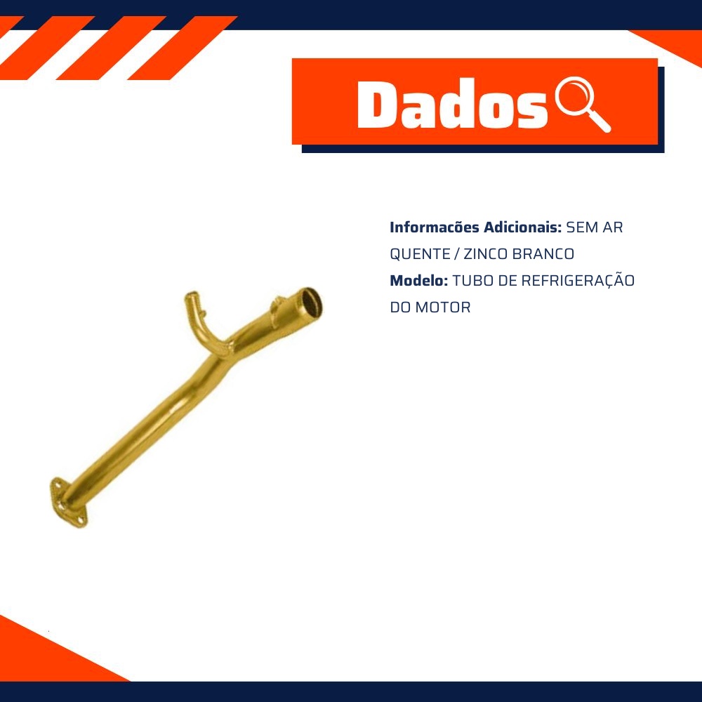 Tubo de Arrefecimento do Motor para Fiat Palio - Grazzimetal - FI186GG