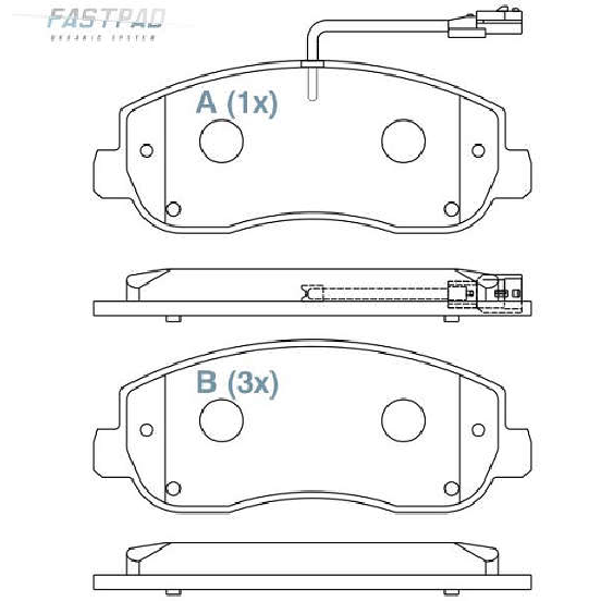 Pastilha de Freio Dianteira para Renault Master - Willtec - FP188