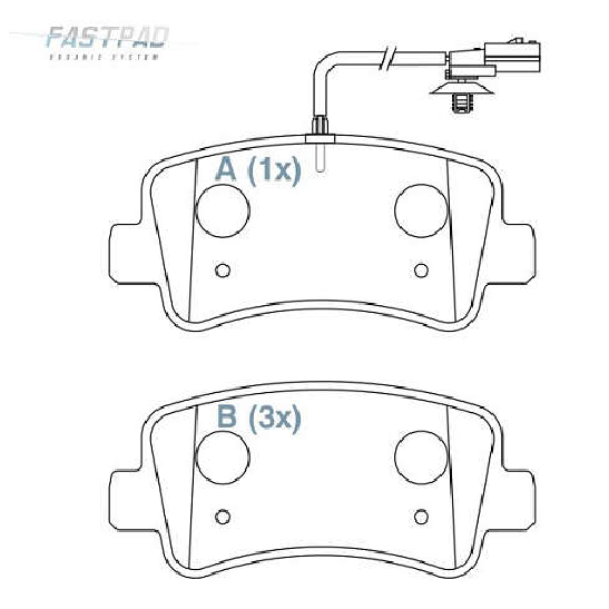 Pastilha de Freio Traseira para Renault Master - Willtec - FP189