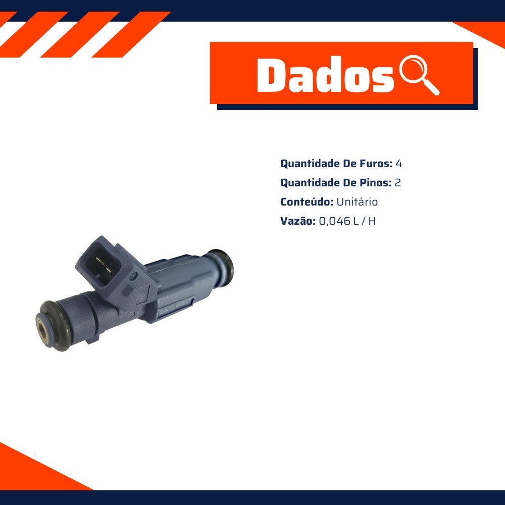 Bico Injetor para Chery FACE e S-18 - Gauss - GI9263