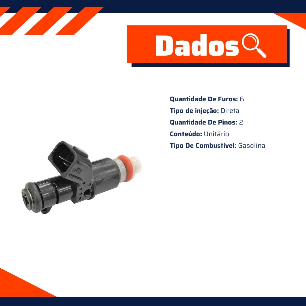 Bico Injetor para Honda Civic e FIT - Gauss - GI9450