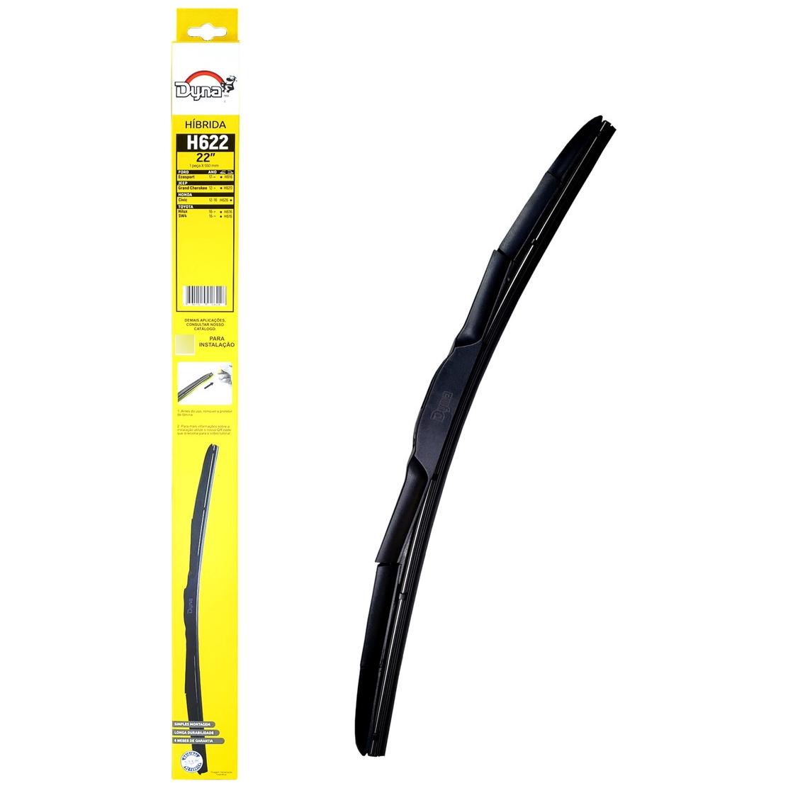 Palheta do Limpador de Para Brisa - Dyna - H622