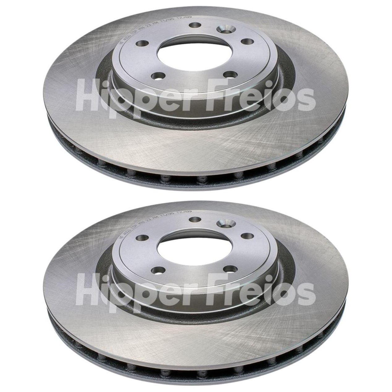 Par Disco de Freio Traseiro Ventilado - Hipper Freios - HF 405D