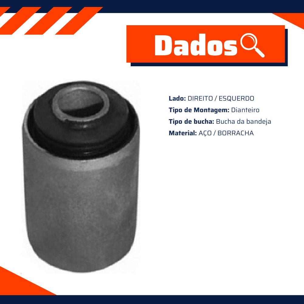 Bucha da Bandeja Dianteira para Ford Belina e Corcel - Mobensani - MB 215