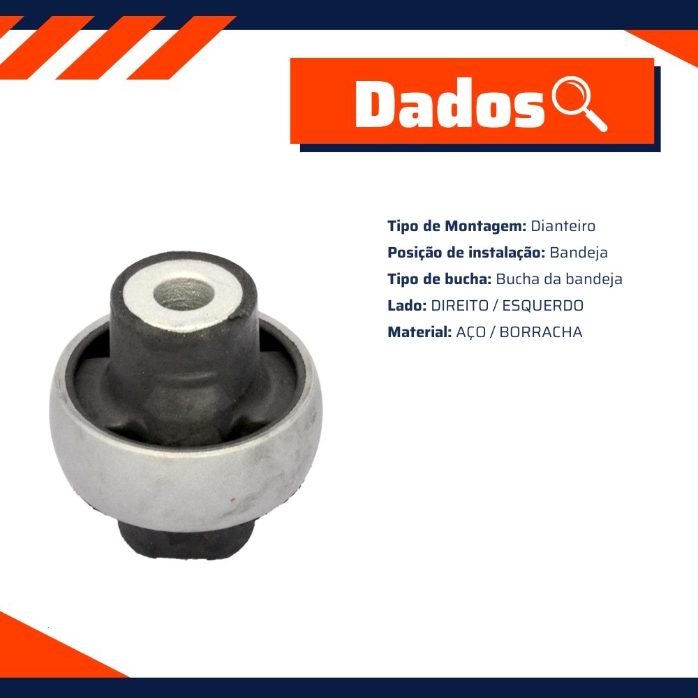 Bucha da Bandeja Dianteira para Fiat Stilo - Mobensani - MB 477