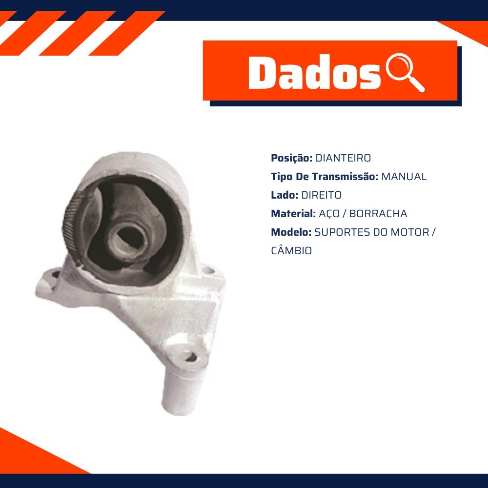 Coxim do Motor Dianteiro para Honda Civic - Mobensani - MB 9205