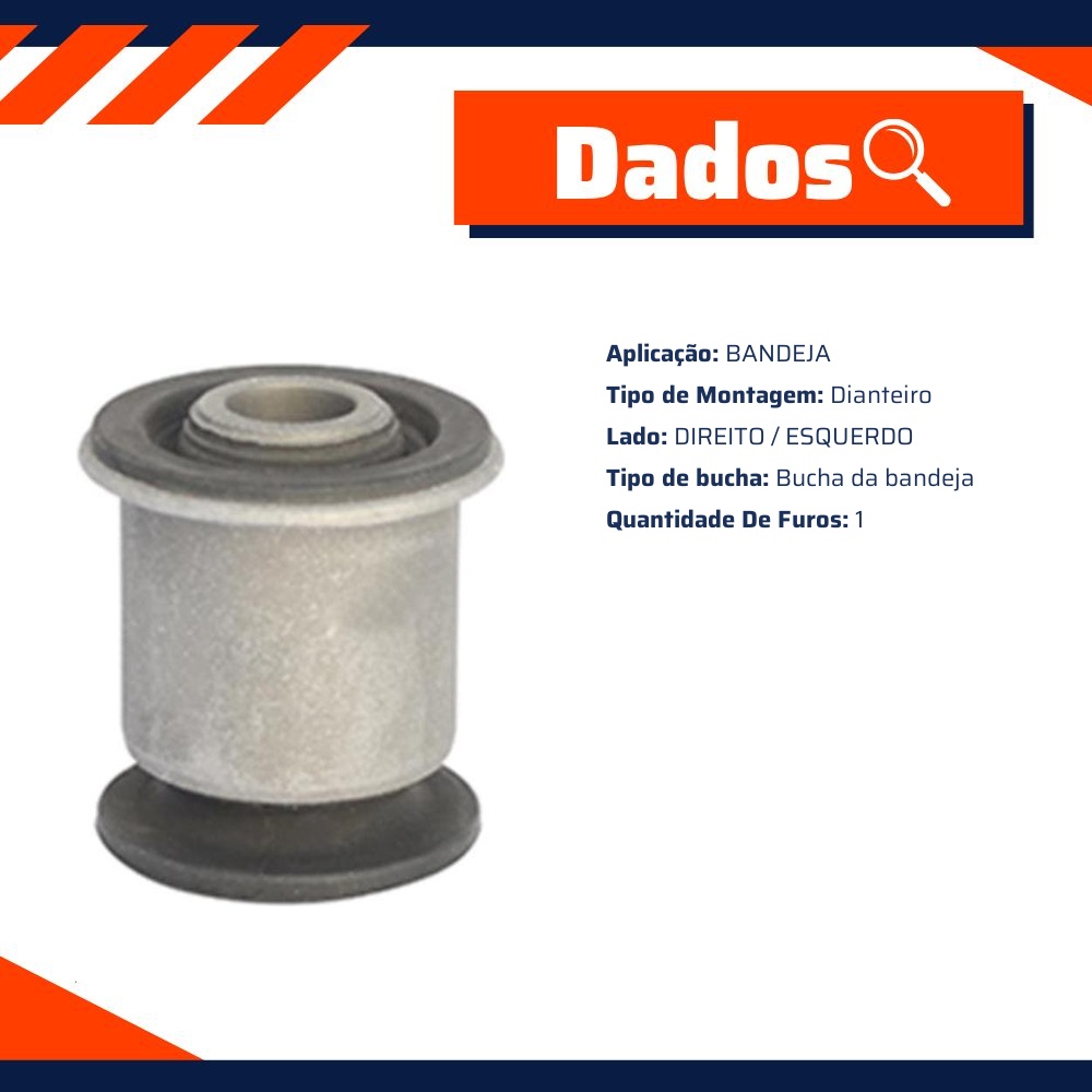 Bucha da Bandeja Dianteira para Ford Ecosport - Mobensani - MB2267