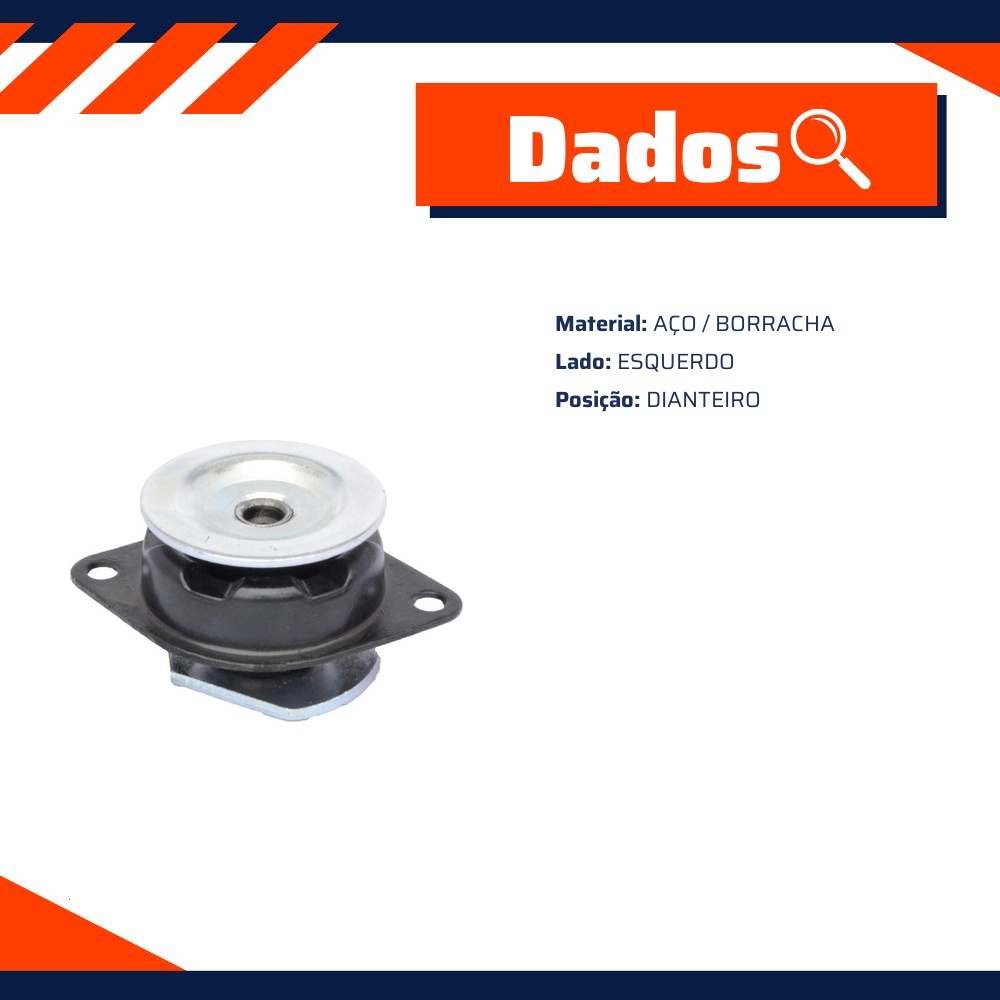 Coxim do Motor Dianteiro para Fiat Fiorino e Uno - Mobensani - MB4400
