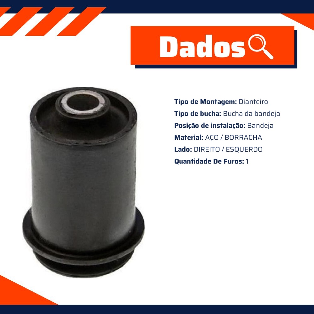 Bucha da Bandeja Dianteira - Mobensani - MB564