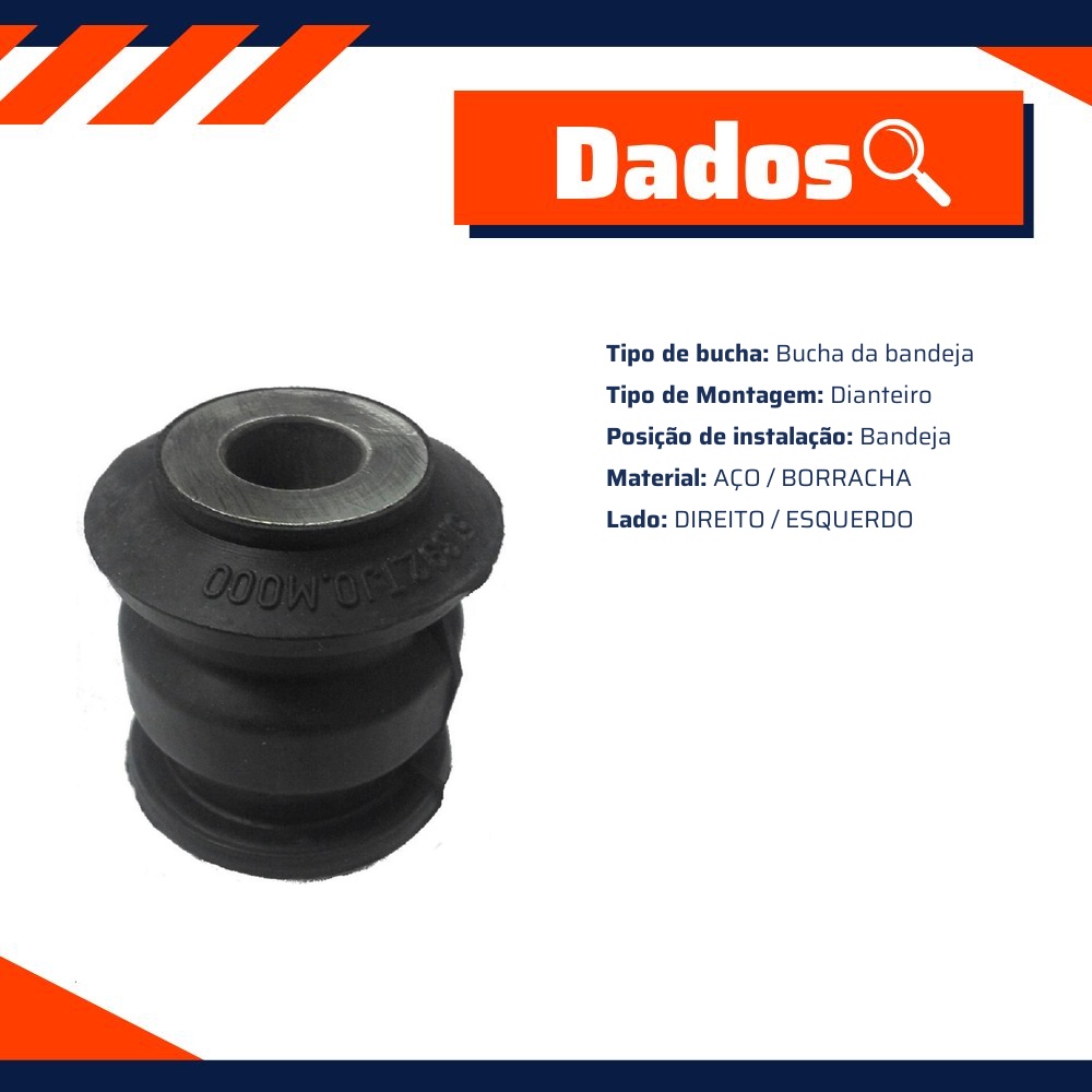 Bucha da Bandeja Dianteira para Honda City e FIT - Mobensani - MB6000