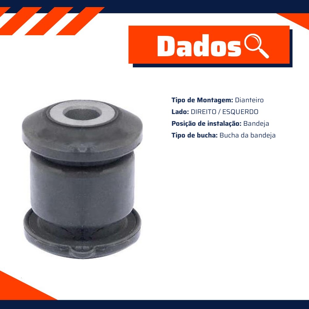 Bucha da Bandeja Dianteira - Mobensani - MB6078