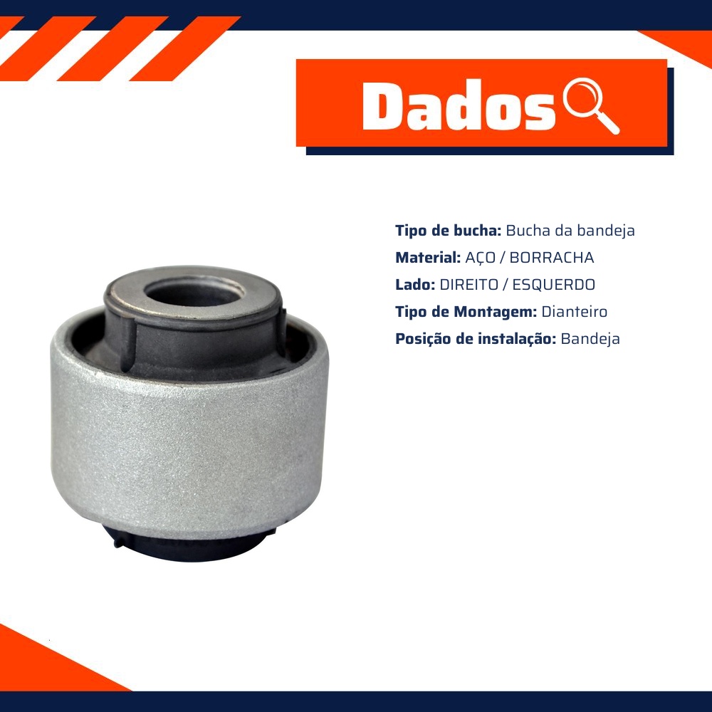 Bucha da Bandeja Dianteira para Renault Fluence - Mobensani - MB9128