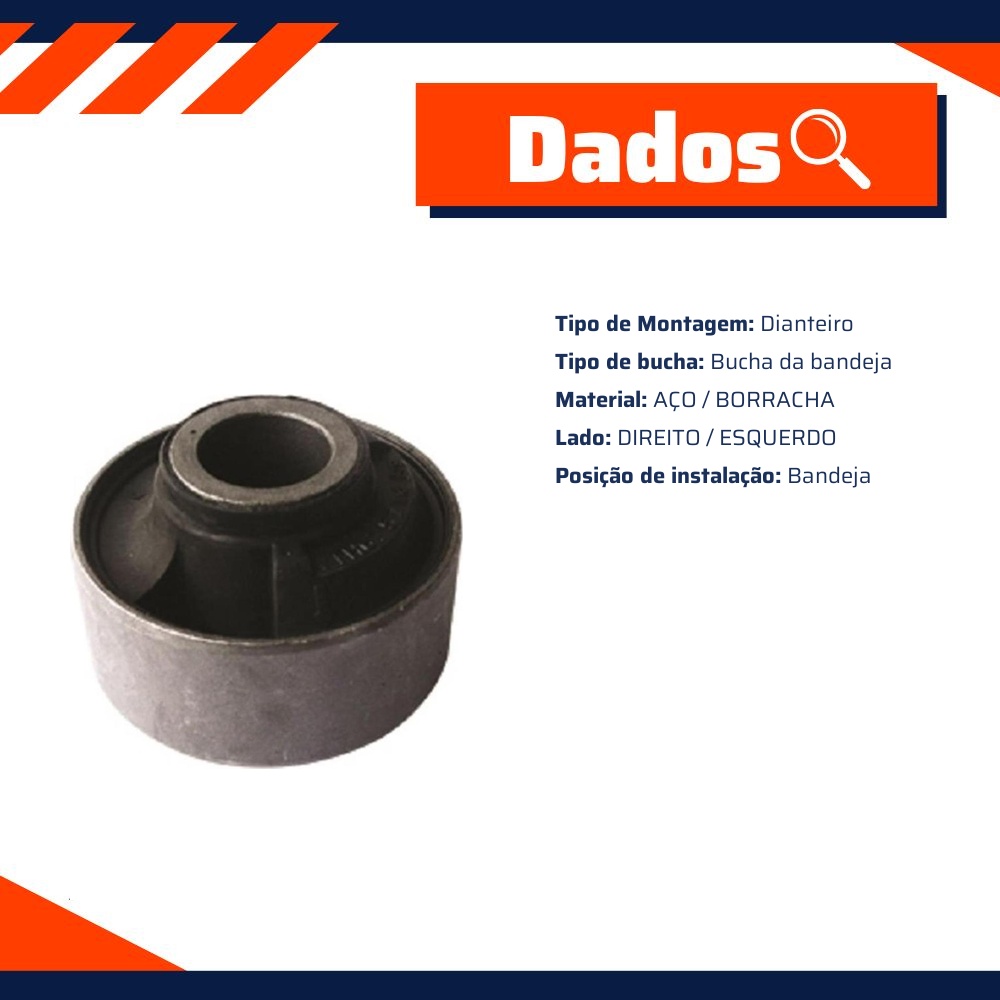 Bucha da Bandeja Dianteira para Honda FIT - Mobensani - MB9202