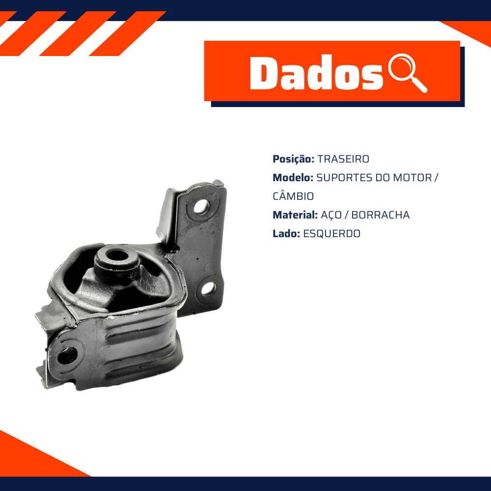 Coxim do Motor Traseiro para Honda FIT - Mobensani - MB9307