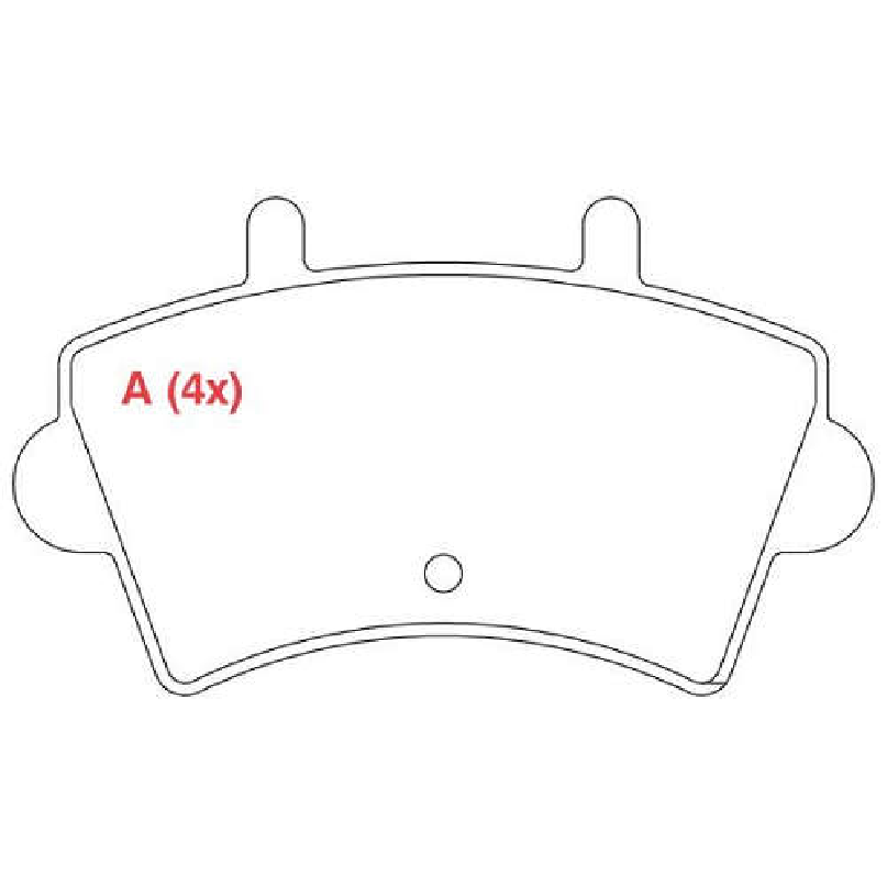 Jogo Pastilha de Freio Dianteira - WILLTEC - PW323