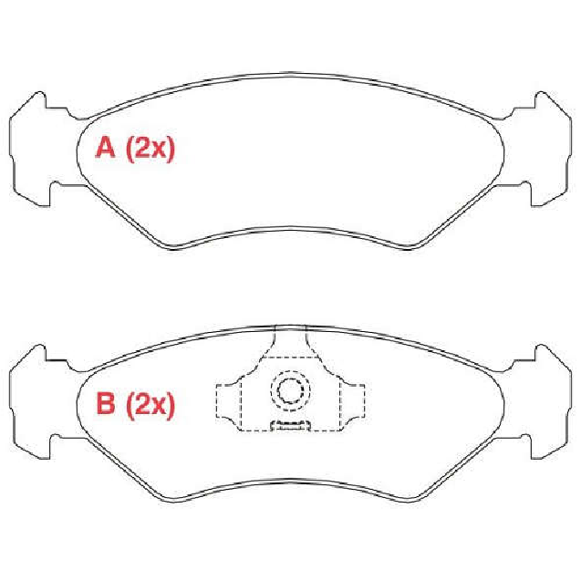 Pastilha de Freio Dianteira para Ford Fiesta e Ka - Willtec - PW55PA
