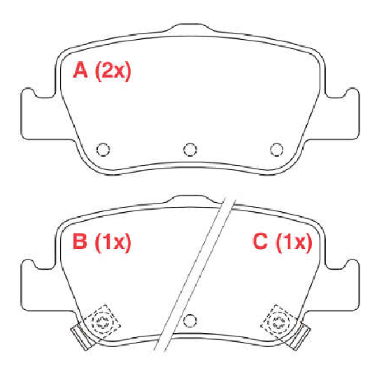 Pastilha de Freio Traseira para Toyota Corolla - Willtec - PW707