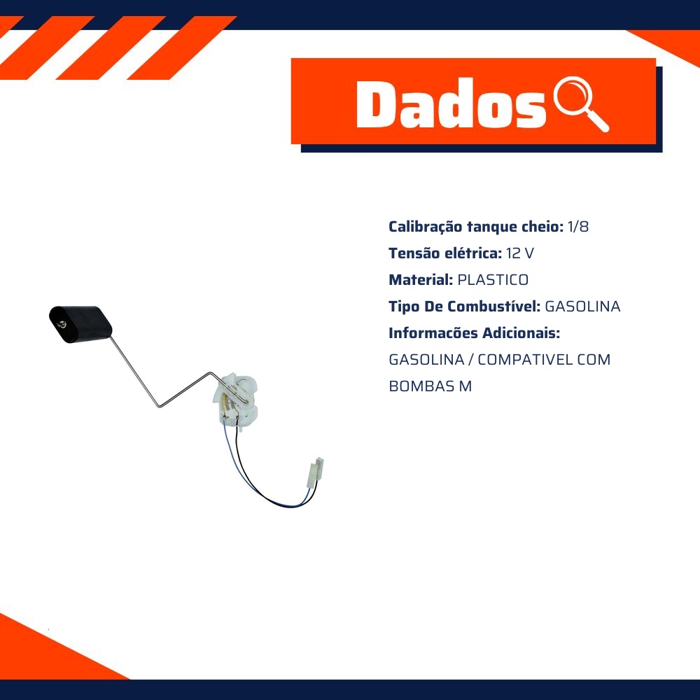 Sensor de Nível de Combustível Gasolina para Renault Megane e Scenic - TSA - T-010026