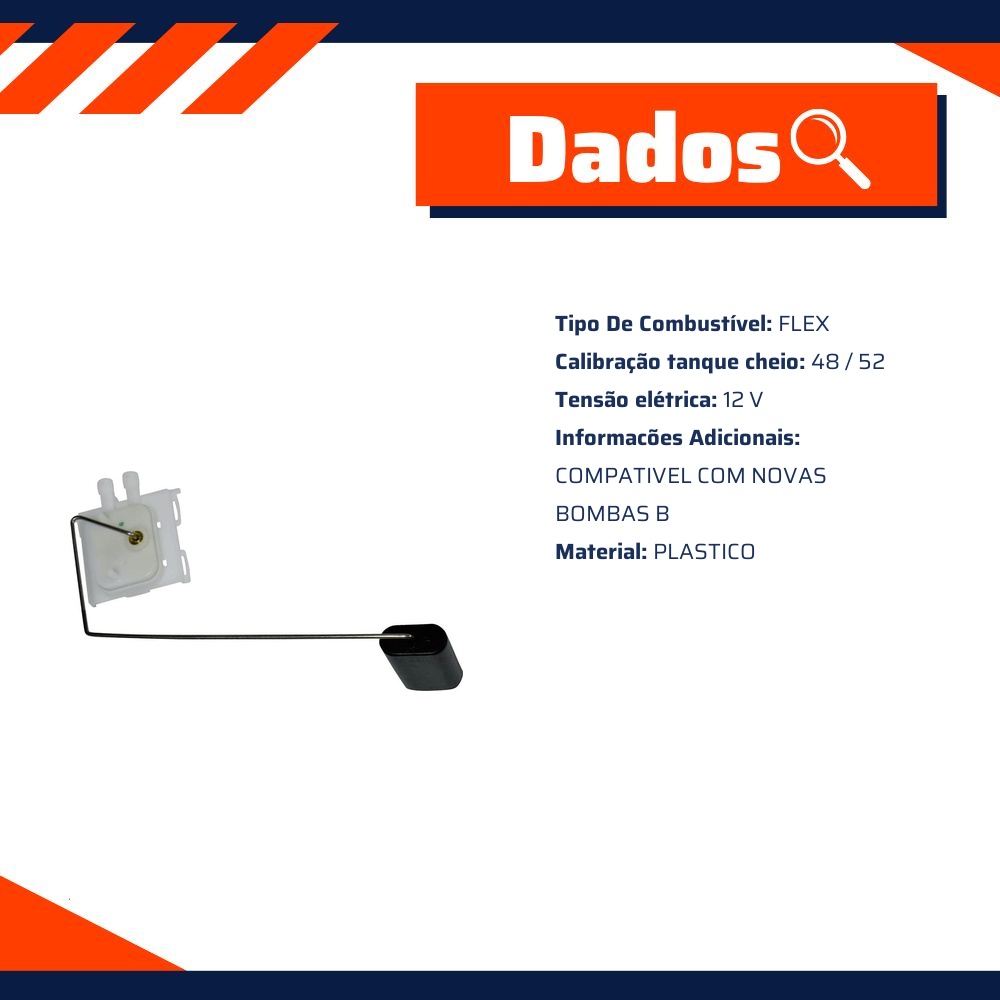 Sensor de Nível de Combustível Flex - TSA - T-010217