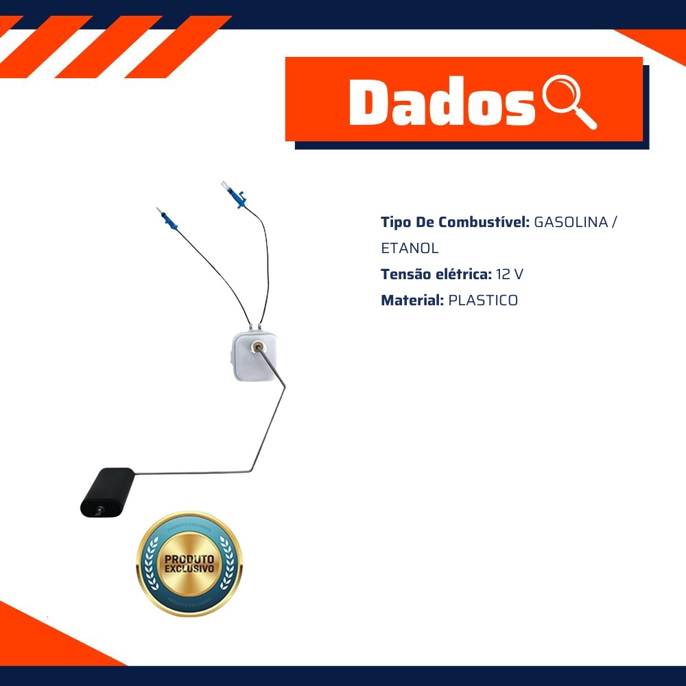 Sensor de Nível de Combustível Etanol para Renault Kwid - TSA - T-010258