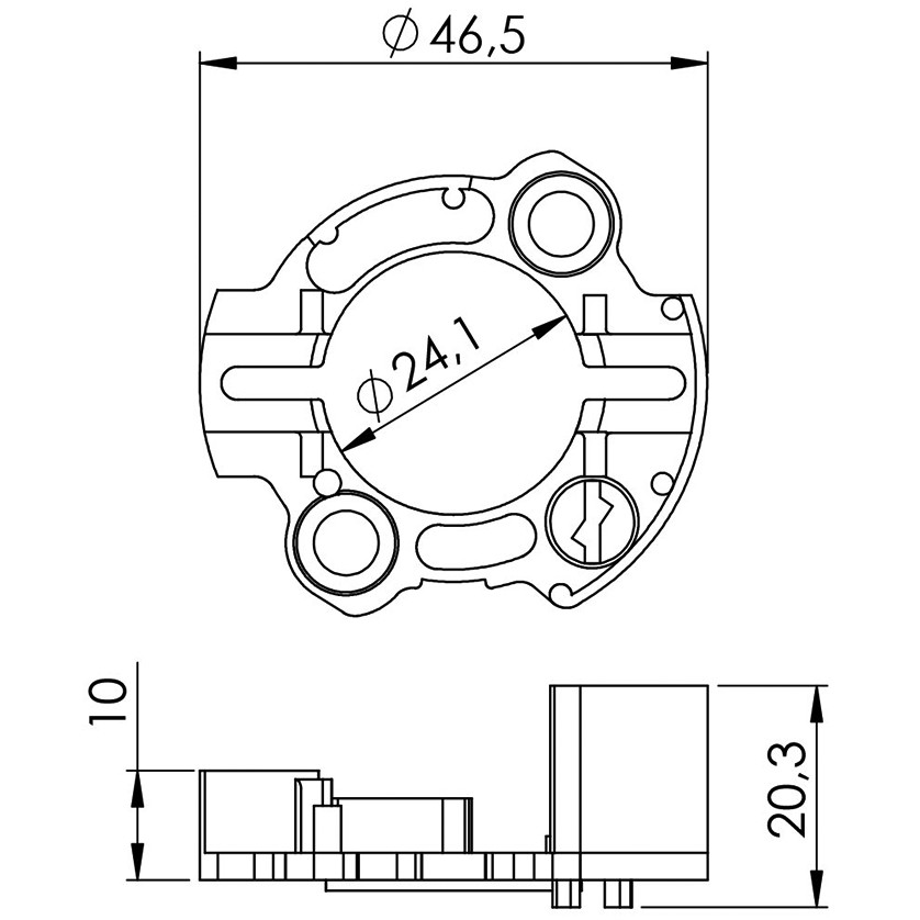Porta Escovas para Motor de Partida com 2 Escovas para Honda Biz 100 - Unifap - 9.906/2