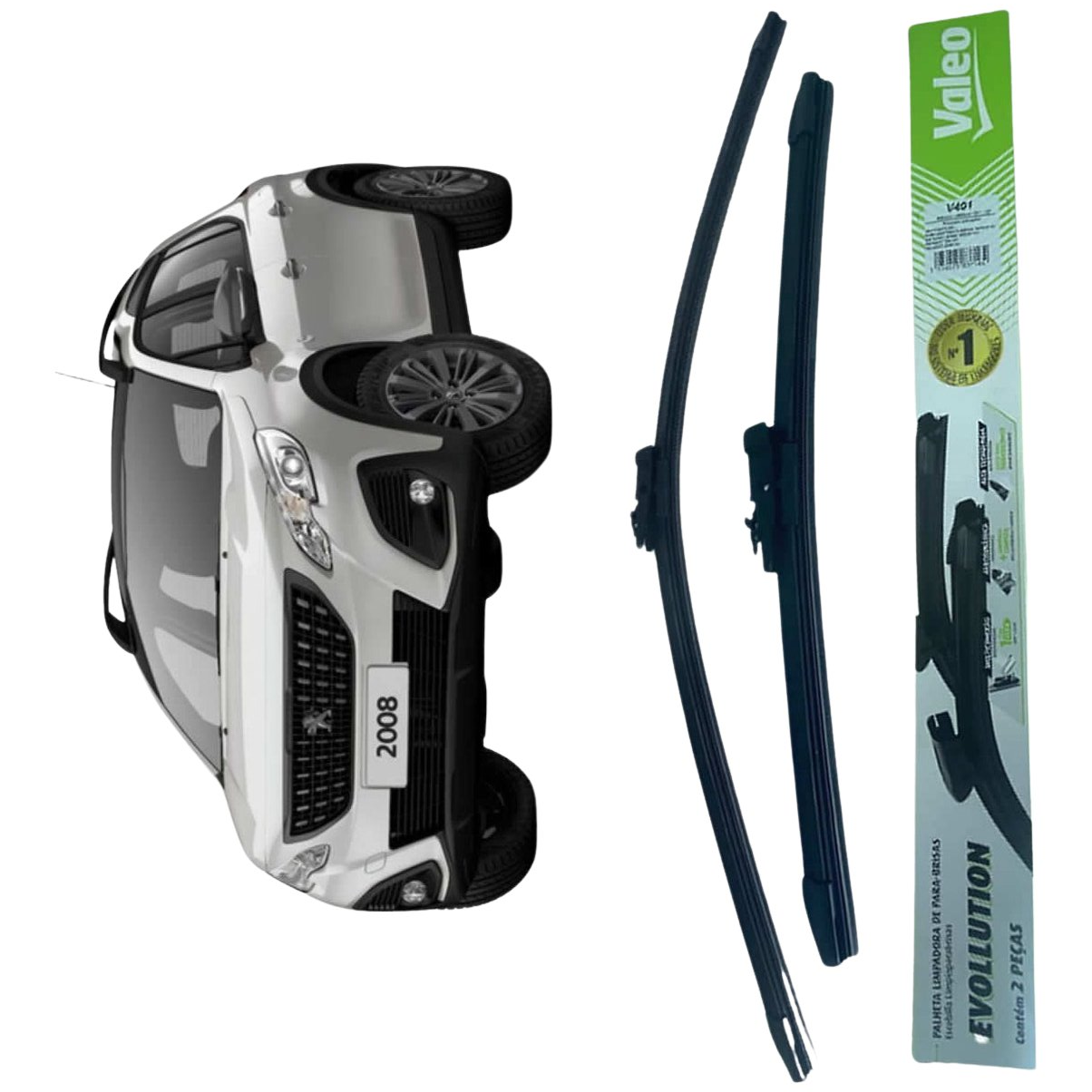 2 Palheta do Limpador de Para Brisa - Valeo - V401
