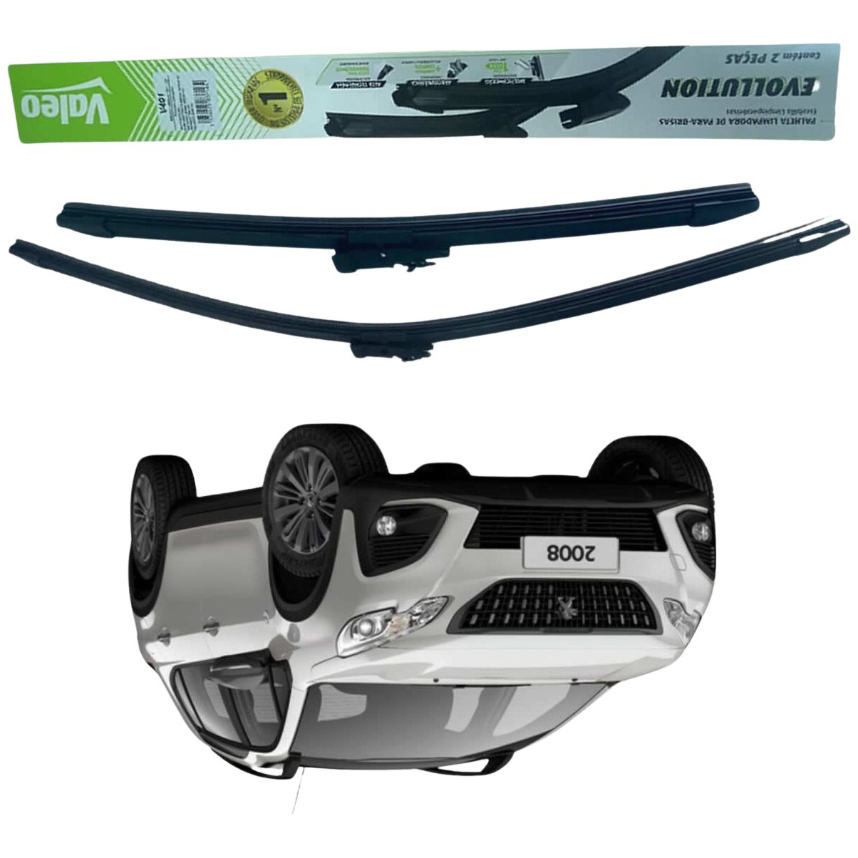 2 Palheta do Limpador de Para Brisa - Valeo - V401