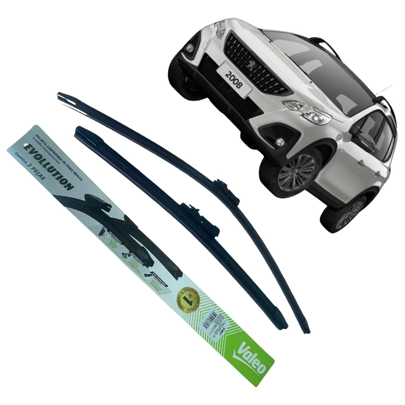 2 Palheta do Limpador de Para Brisa - Valeo - V401