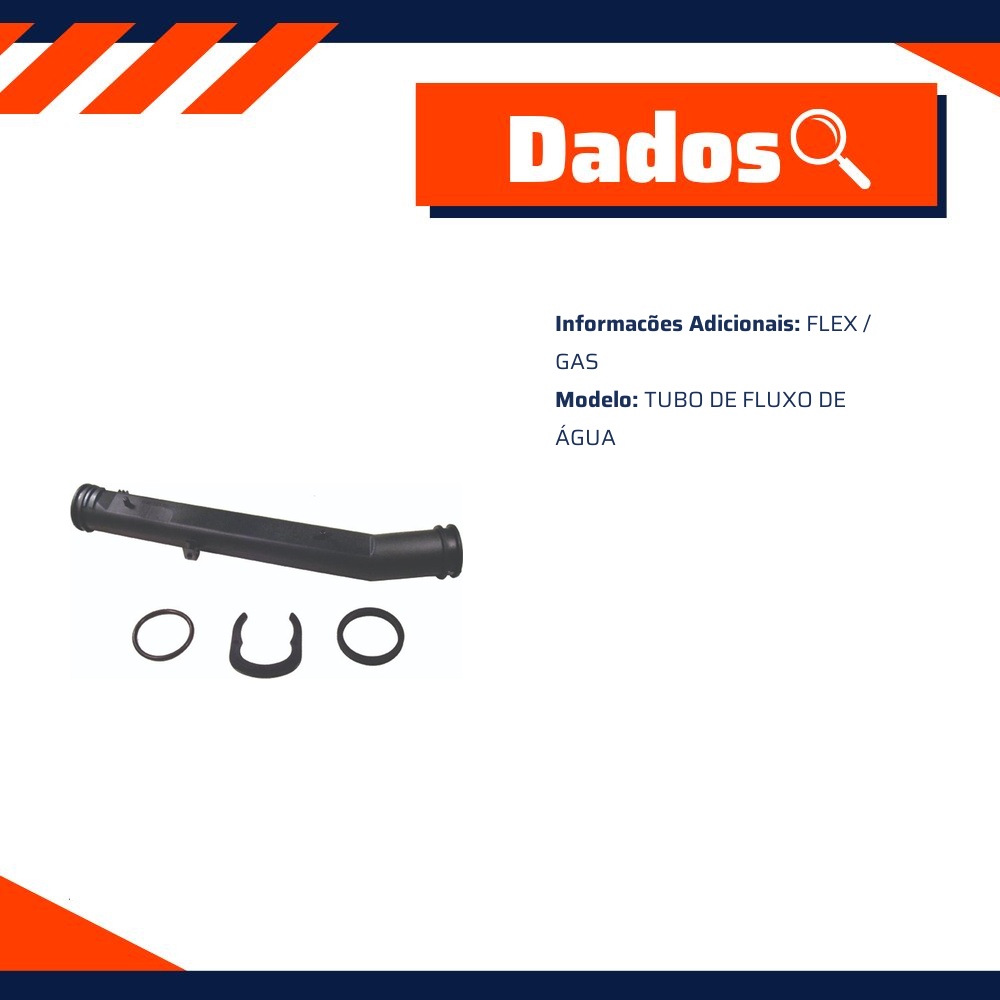 Tubo de Arrefecimento do Motor - Valclei - VC-125