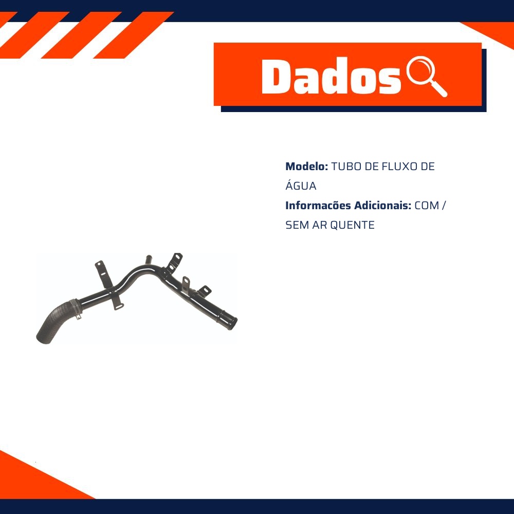 Tubo de Arrefecimento do Motor - Valclei - VC-600