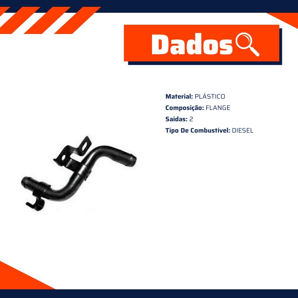 Tubo de Arrefecimento do Motor - Valclei - VC-635