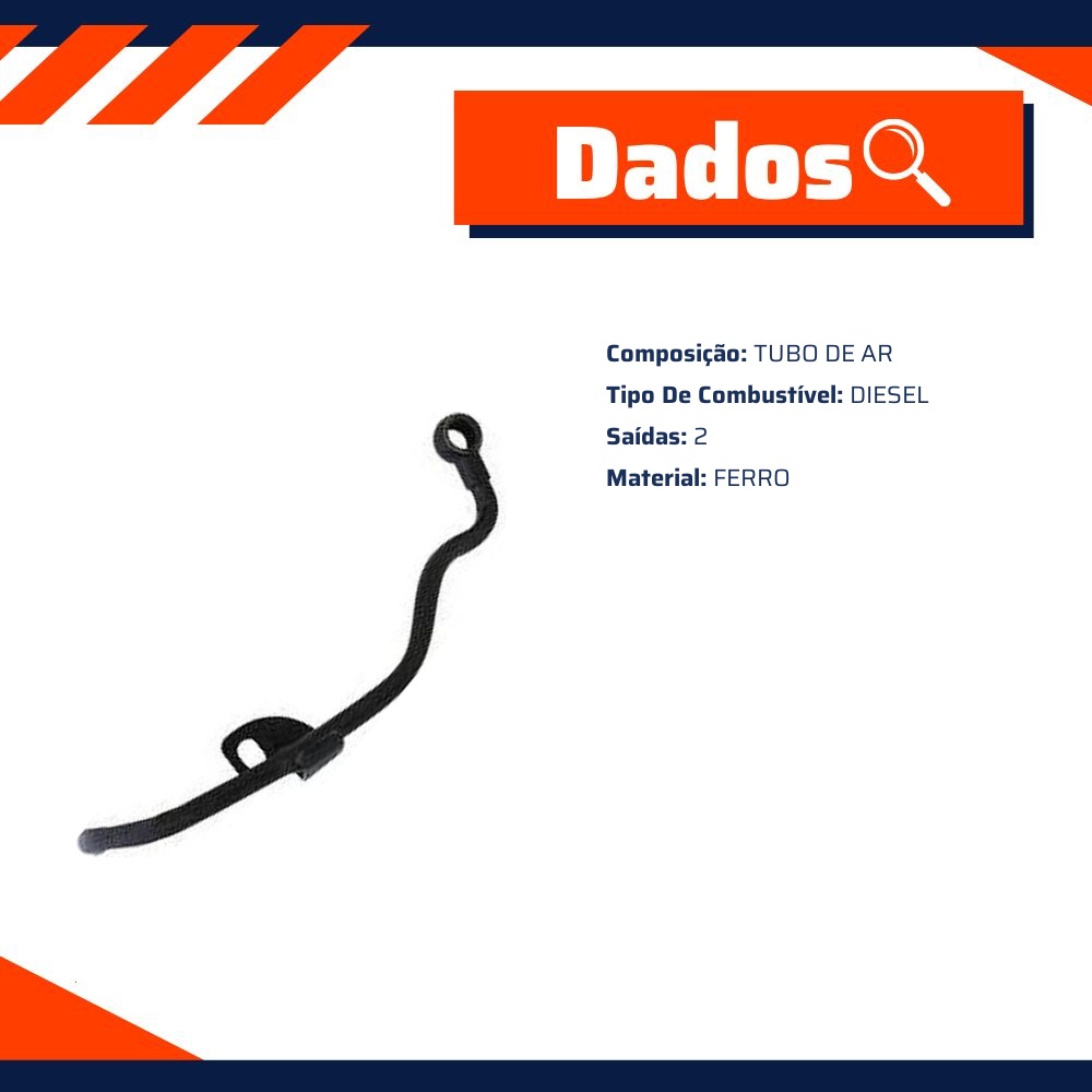 Tubo de Arrefecimento do Motor para Hyundai HR e KIA Bongo - Valclei - VC-635.B