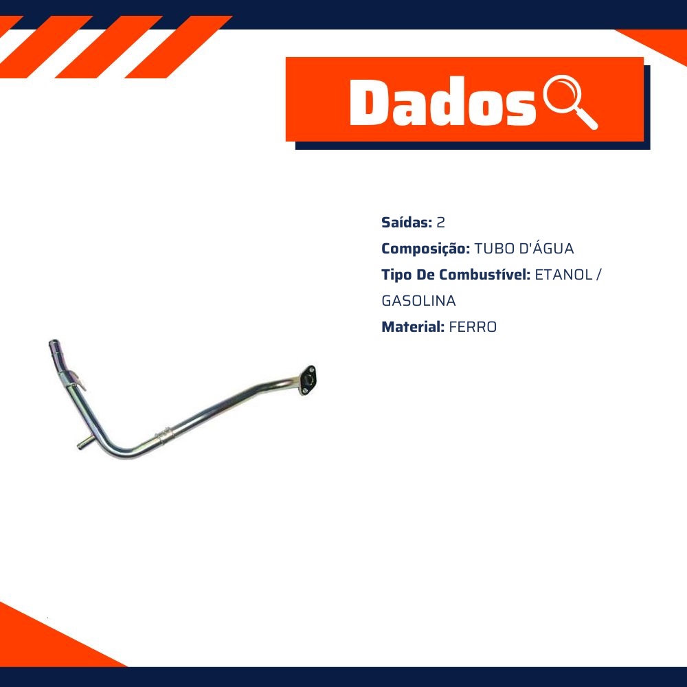 Tubo de Arrefecimento do Motor - Valclei - VC-638