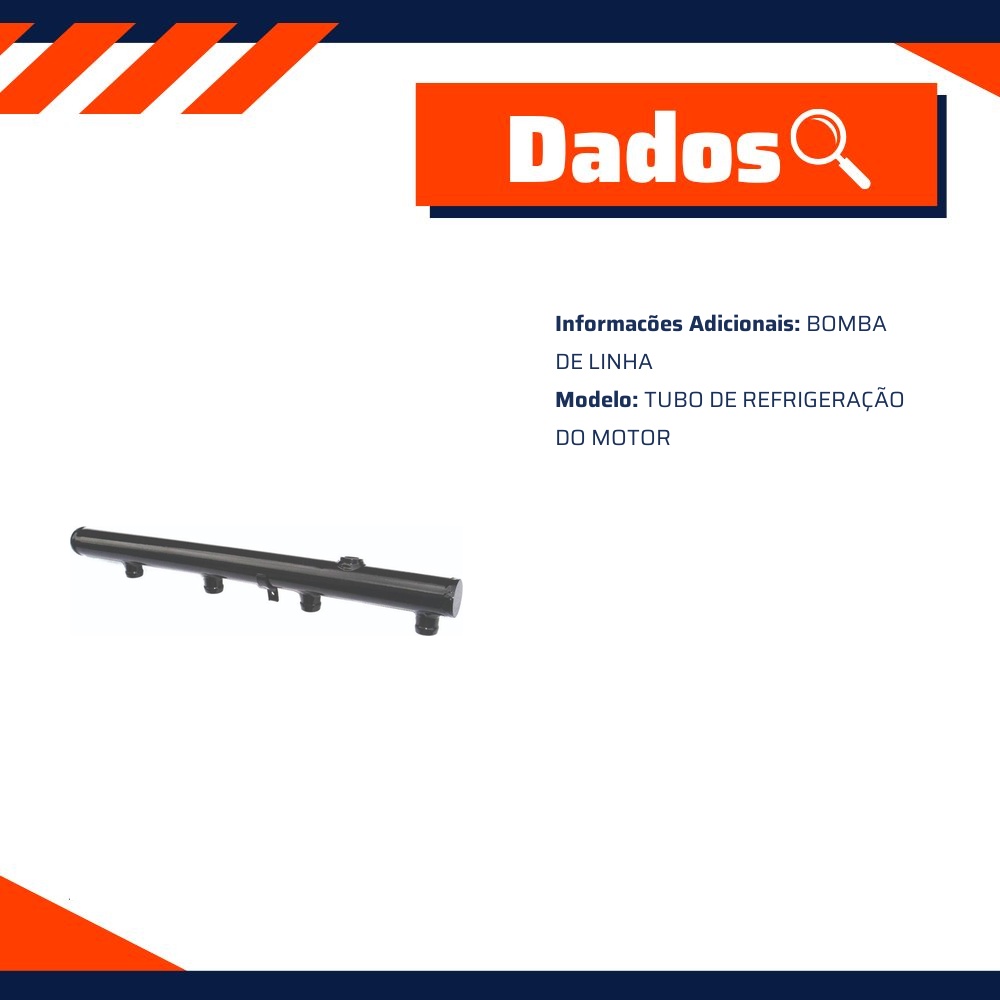 Tubo de Arrefecimento do Motor - Valclei - VC-801