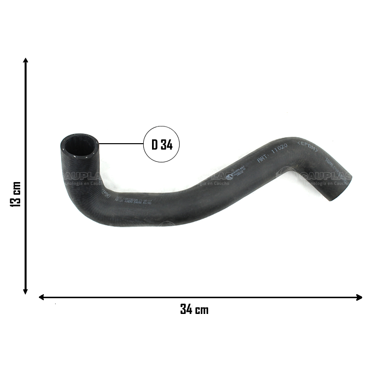 Mangueira do Radiador Inferior para Ford Focus - Cauplas - 11020