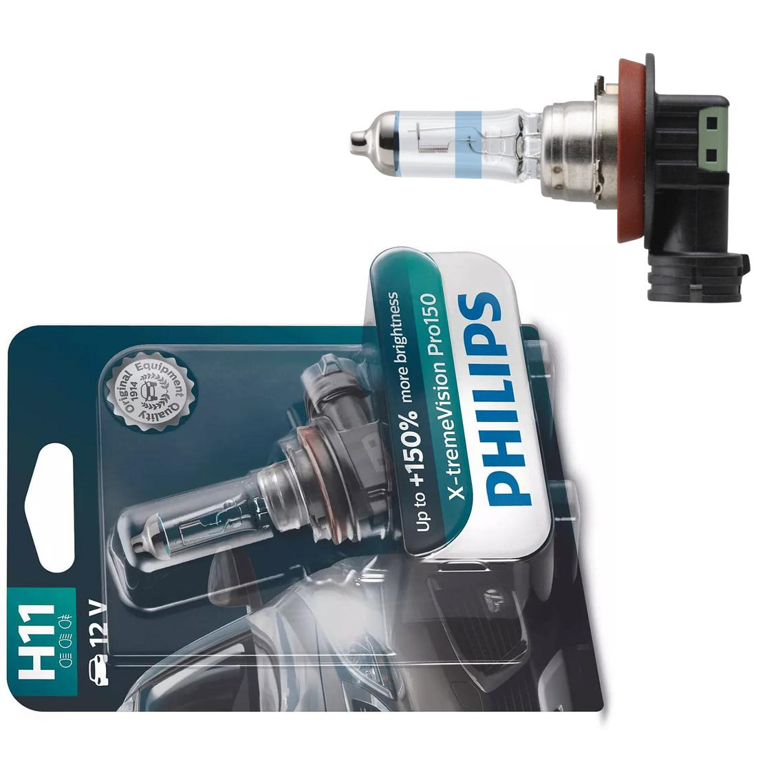 Lâmpada H11 55W X-Themevision Pro 150 - Philips - 12362XVPB1