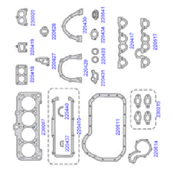 Jogo de Juntas Superior do Motor - Taranto - 230000