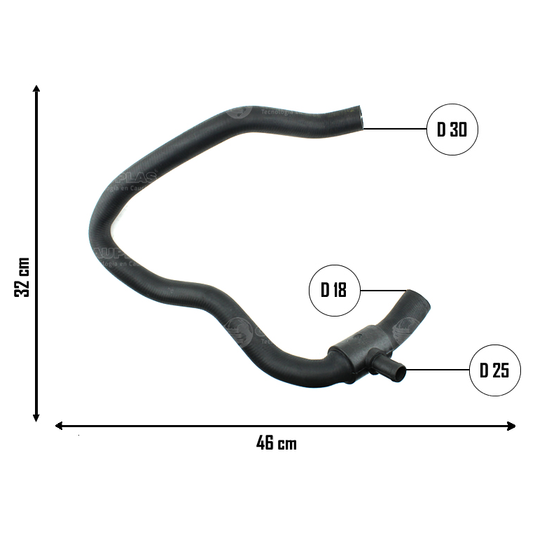 Mangueira do Radiador Inferior para Ford Ka - Cauplas - 4126