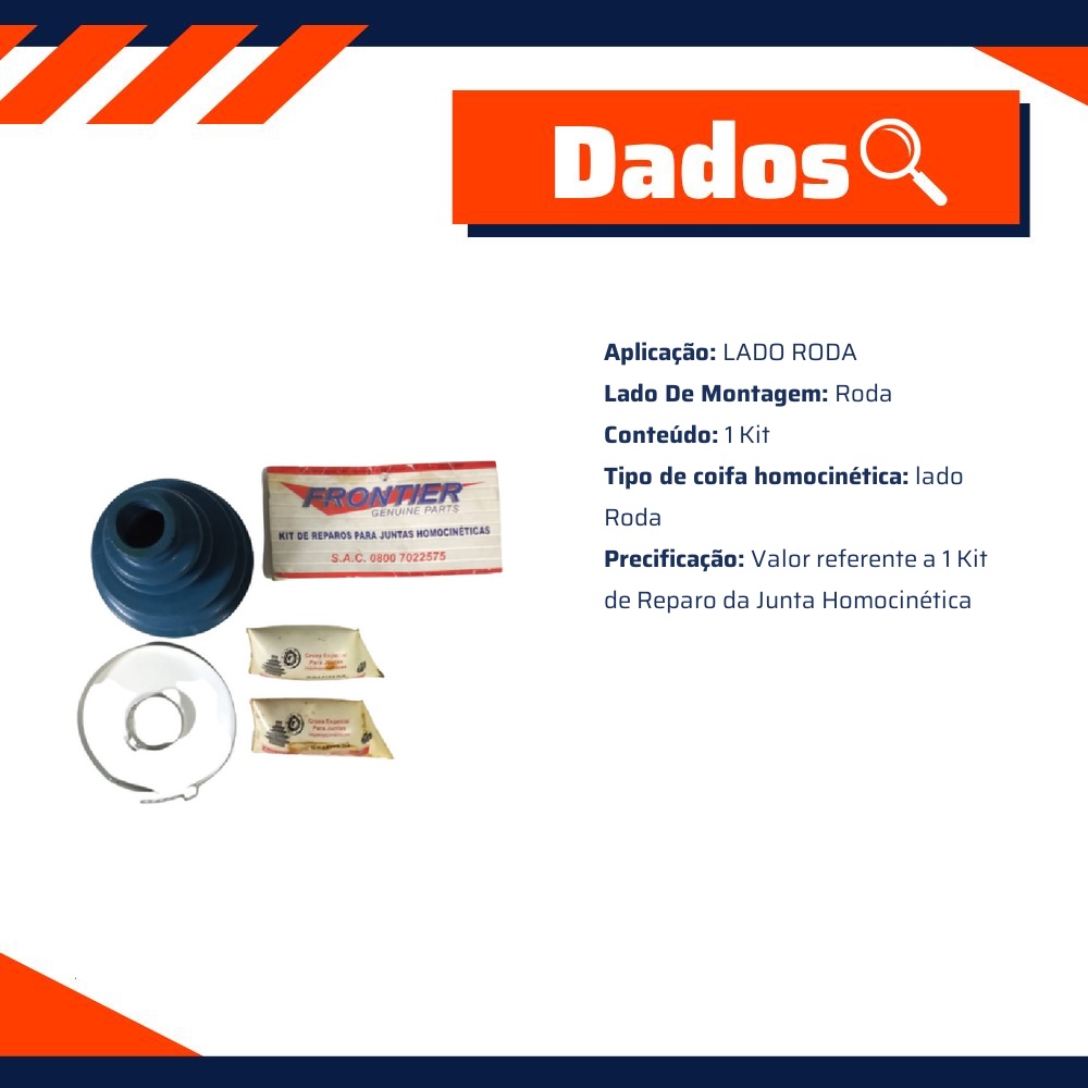 Kit de Reparo da Junta Homocinética Lado Roda - 4x4 - A-174