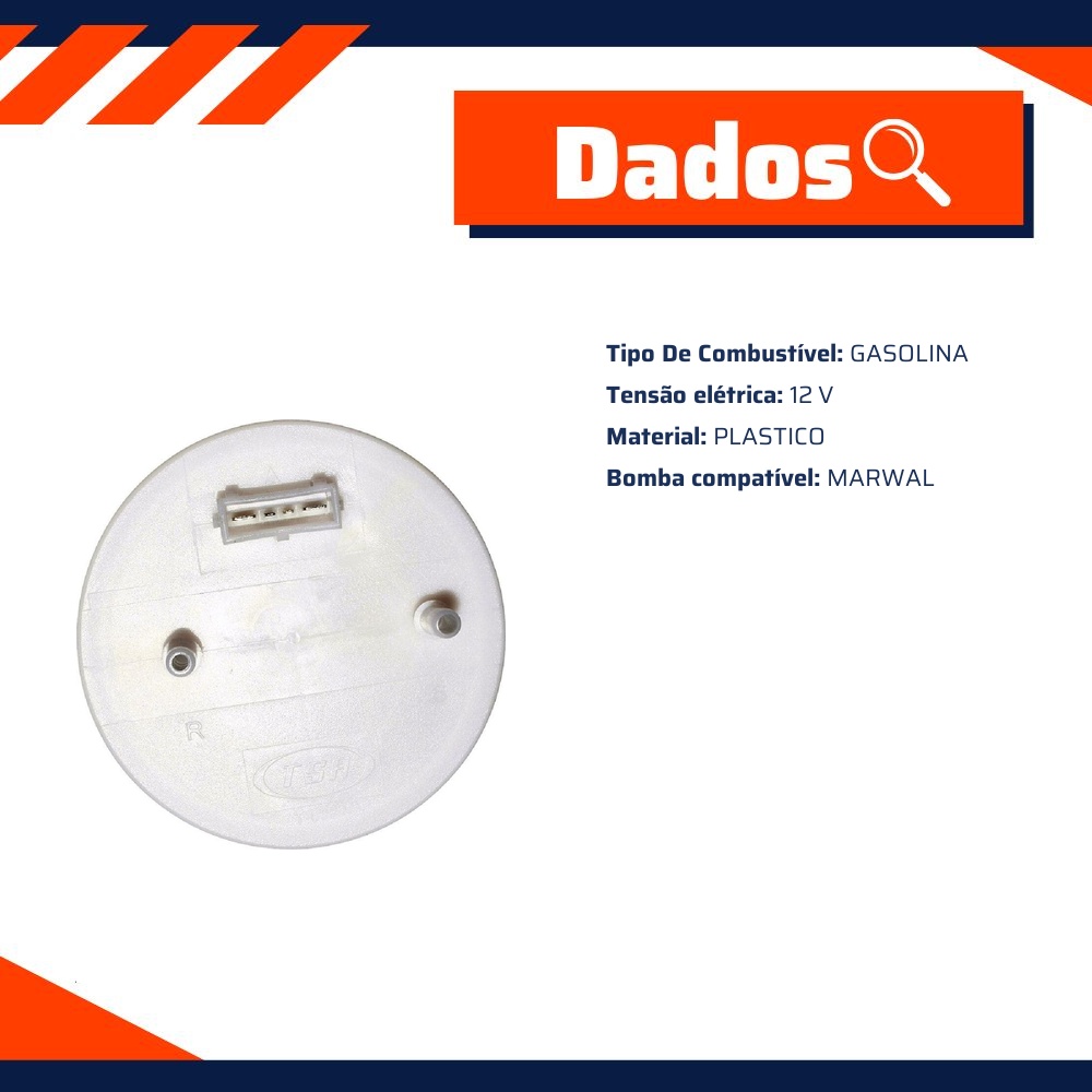 Flange da Bomba de Combustível Gasolina para Volkswagen Gol e Parati - TSA - T-030001