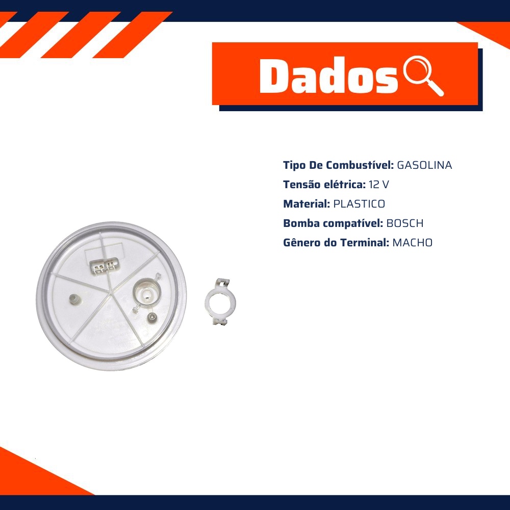 Flange da Bomba de Combustível Gasolina para Chevrolet Corsa e Corsa Sedan - TSA - T-030003