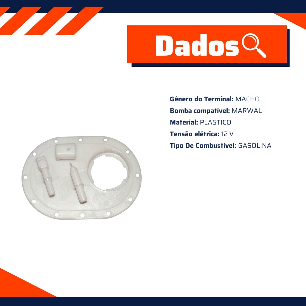 Flange da Bomba de Combustível Gasolina - TSA - T-030007