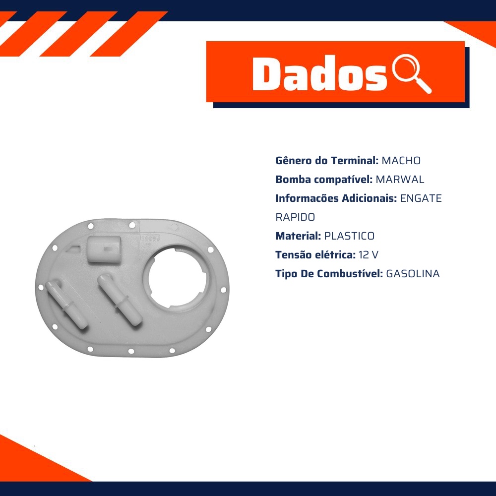 Flange da Bomba de Combustível Gasolina - TSA - T-030024