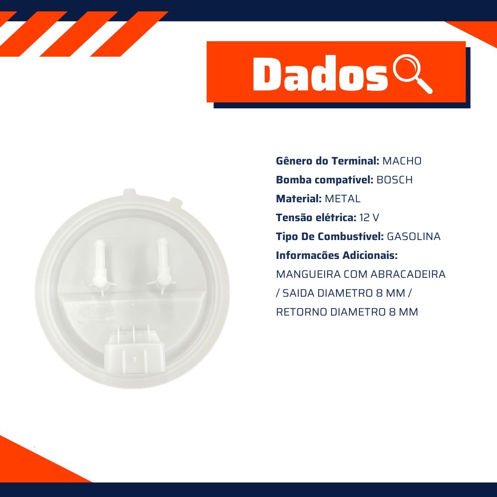 Flange da Bomba de Combustível Gasolina - TSA - T-030051