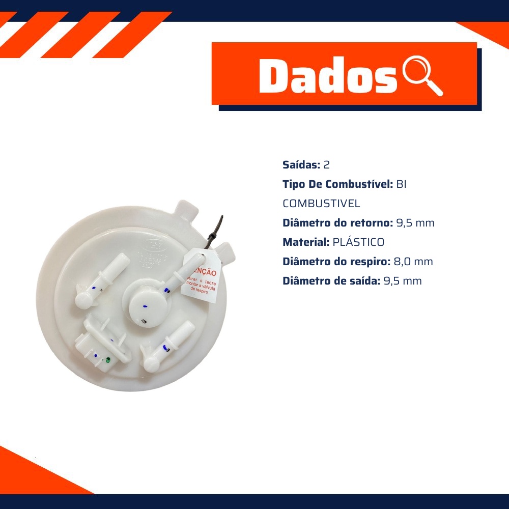 Flange da Bomba de Combustível para Nissan March e Versa - TSA - T-030076