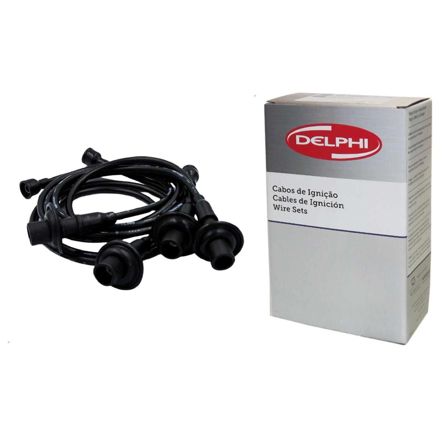 Jogo de Cabos de Vela para Volkswagen Gol e Saveiro - Delphi - XS10066